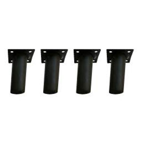 moca company Roundear Kitchen Counter, Option Set of 4 Feet, Suitable Width 17.7, 23.6, 35.4 in. (45, 60, 90 cm), Black