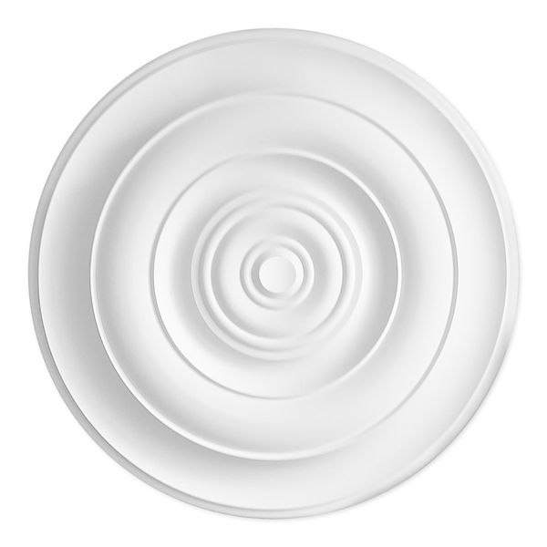 Cunicolo - Modern Concentric Ceiling Rose - Lightweight Polyurethane 46cm x 3.8cm