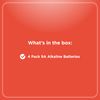 RadioShack 9V Alkaline Battery (4Pack)