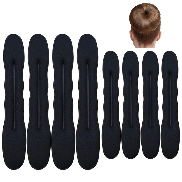 8Pcs Hair Bun Maker, Magic Hair Bun Maker Sponge Hair Foam Twister,Lazy Hairpin Tool Bun Shapers Foam Sponge Buns Shaper Accessories,Hair Updo Tools Twister for Girls Women Gifts