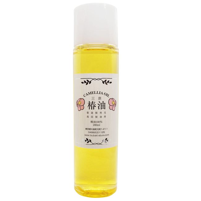 Takada Refinery Oshima Pure Mihara Camellia Oil 6.8 fl oz (200 ml) [100% Yabu Camellia from Izu Oshima]