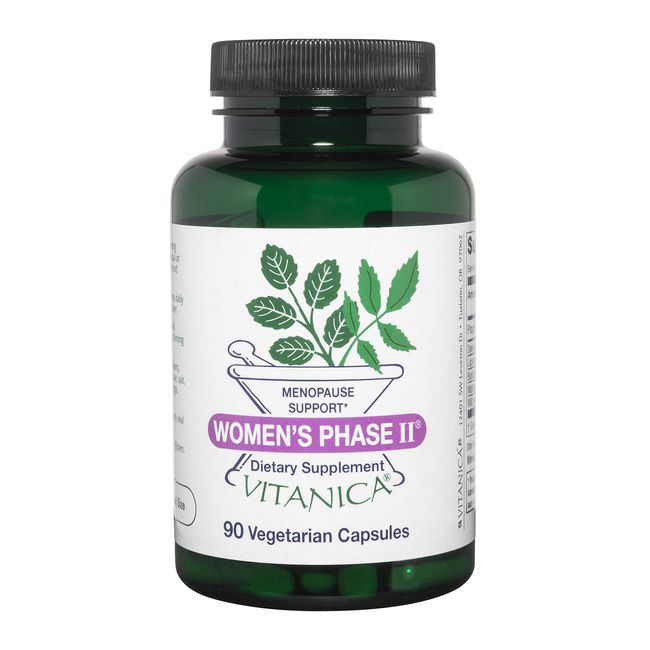 Vitanica Women's Phase II, Menopause Support, Vegan, 90 Capsules