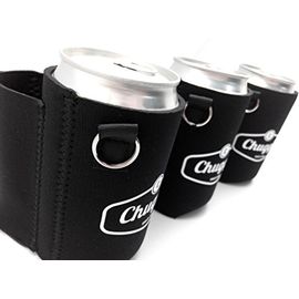 Beer Can Chuggie With Two Pockets, Holds Phone, Keys and Accesories, 3mm  Thick Neoprene (Blue, 1 Pack)