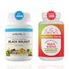 Eclectic Institute Raw Fresh Freeze-Dried Non-GMO Black Walnut | Intestinal Support, Detox & Cleanse | 90 CT (400 mg)