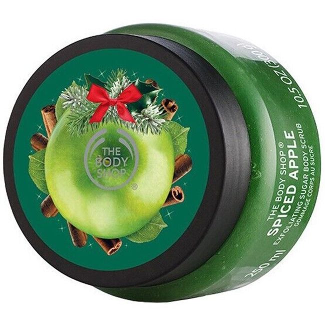 The Body Shop Spiced Apple Exfoliating Sugar Body Scrub 10.5 oz-New Limited