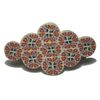 Psychedelic Floral Hair Barrette 22001