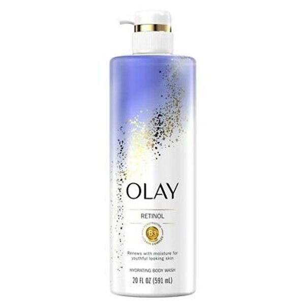 Olay Cleansing & Renewing Nighttime Body Wash with Vitamin B3 and Retinol, 20 oz