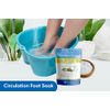 Circulation Foot Soak (2 Lbs) Epsom Salt with Natural Ginger, Cypress, Eucalyptus, and Lavender Essential Oils Plus Vitamin C in BPA Free Pouch with Easy Press-Lock Seal