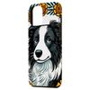 Hülle für iPhone 14 Pro Max Border Collie Ringelblume Hund