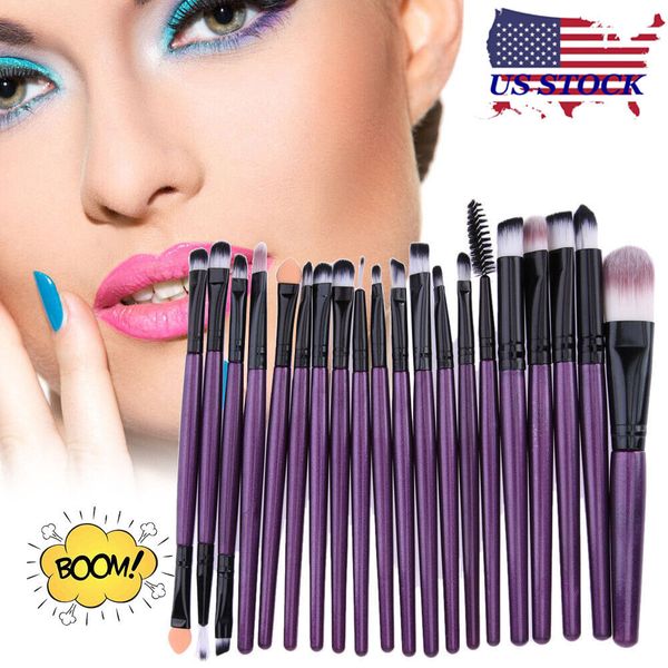 20PCS/Pack Makeup Brushes Kit Powder Foundation Eyeshadow Eyeliner Lip Brush