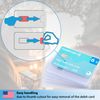 Valonic Credit Card Sleeves - 6 Pack - Transparent Plastic Protector Sleeves