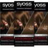 Syoss Colour Coloration 5_8 Hazelnut Level 3 (3 x 115 ml), Permanent Colouration for up to 10 Weeks of Colour Intensity and 70% Less Hair Breakage*