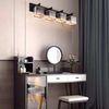 Modern 4-Lights Crystal Wall Sconces Bathroom Vanity Wall Lamp Over Mirror