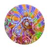 Cute Orange Blue Tie Dye Swirl Design Colorful Pattern PopSockets Swappable PopGrip