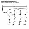 The Christmas Workshop 360 LED Snowing Icicle String Lights, Bright White