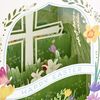 Hallmark Paper Wonder Religious Displayable Pop Up Easter Card (God's Blessings)