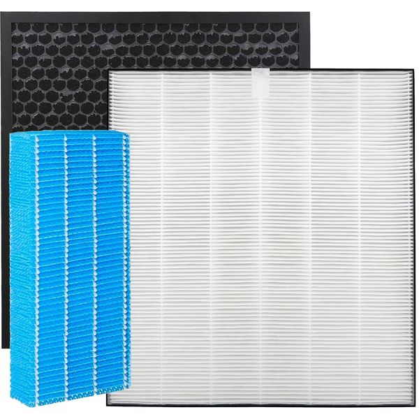 FZ-G30HF Dust Collection Filter, FZ-G30DF (FZ-H30DF), Deodorizing Filter, FZ-G30MF, Humidifier Filter KC-30T5, KC-30T6, 1 Set (Compatible)