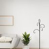 4 Tiered Black Ornament Stand, Tree Style