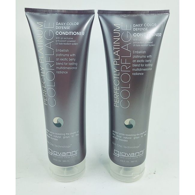 Giovanni Perfectly Platinum ColorFlage Daily Color Defense Conditioner 2 pack