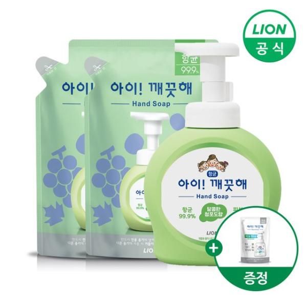 (etv) Aikkeokhae hand wash container 490ml 1 + refill 450ml 2 + 100ml refill random