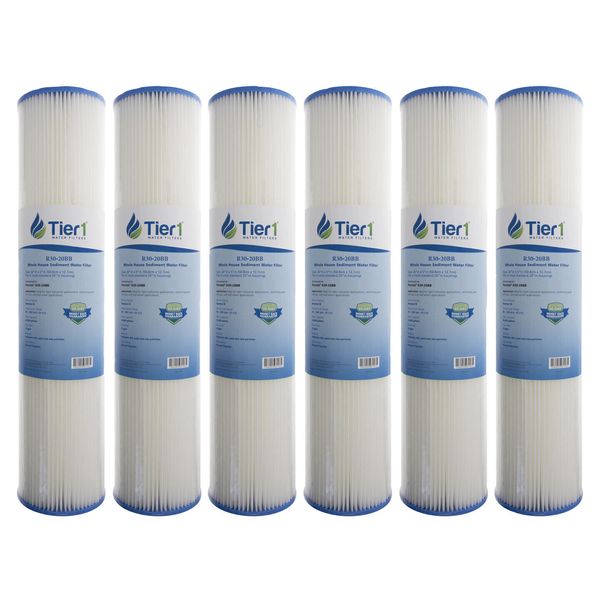 20 x 4.5 30 Micron Pentek R30-20BB Comparable Sediment Water Filter 6 Pack