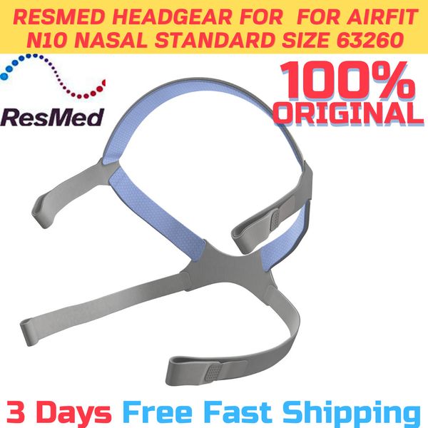 Original ResMed Headgear for AirFit N10 Nasal CPAP Masks | Standart Blue 63260