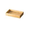 Bamboo Tempura Plate, Clear (Includes Stainless Steel Plate), Rectangular (18269)