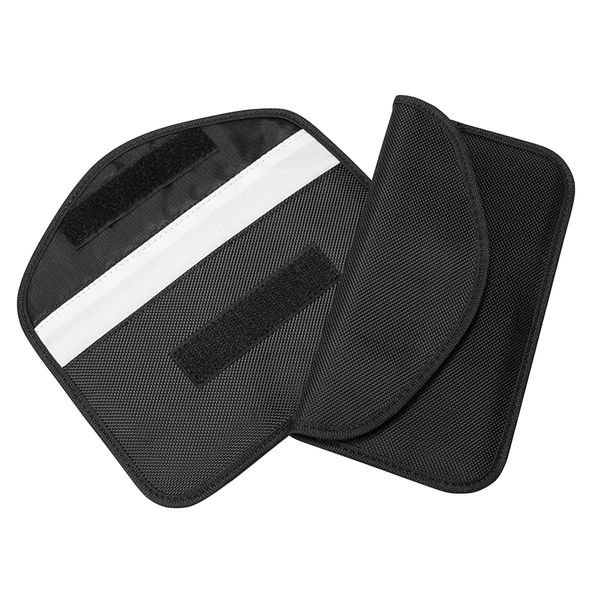 JNNJ 2 Stück Autoschlüssel Signalblocker Tasche, RFID Autoschlüssel Schutz, Funkschlüssel Abschirmung Schlüsseltasche, Autosignalblockierung Schlüsselschutz(Weiß)