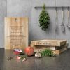 Personalised Carved Solid Oak Chopping and Serving Board, Lords Prayer design