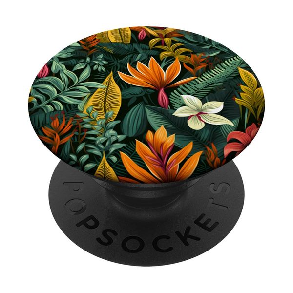 Safari Jungle Floral PopSockets Swappable PopGrip