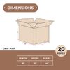 18 x 18 x 14" Corrugated Boxes ECT-32 Brown Shipping/Moving Boxes 20/Bundle