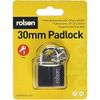 Rolson 66403 30 mm Black Iron Padlock