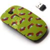 2.4G Wireless Mouse with Cute Pattern Design for All Laptops and Desktops with Nano Receiver - pet Bed Flat