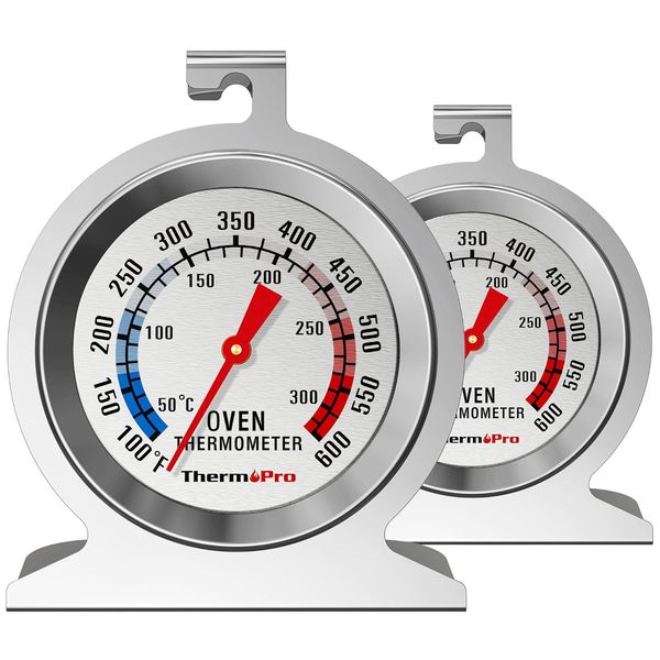 2-Pack Oven Thermometer for Gas Oven, 50-300°C/100-6