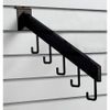Retail Resource Black Rectangular Waterfall Racks 5 Hooks, 80362