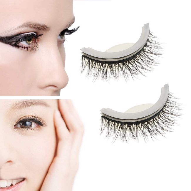 False Eyelashes, 3D Professional Eyelashes No Stimulation False Eyelashes Extension Handmade False Eyelashes Set, Reusable, Soft and Comfortable, Makeup Thick Fake Eye Lashes(08#)