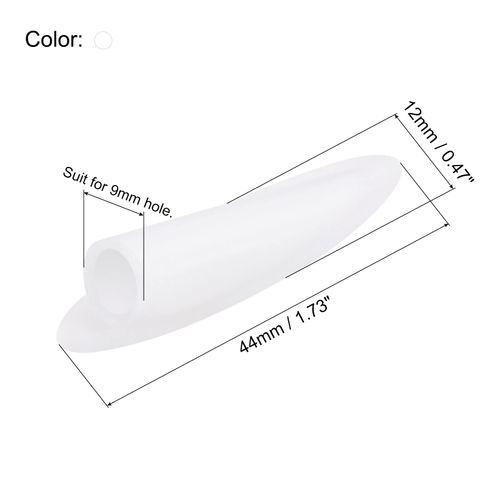 MECCANIXITY 9mm Plastic Pocket Hole Plugs,Wood Plugs for Pocket Hole Jig Working Tool Accessories,White Pack of 50