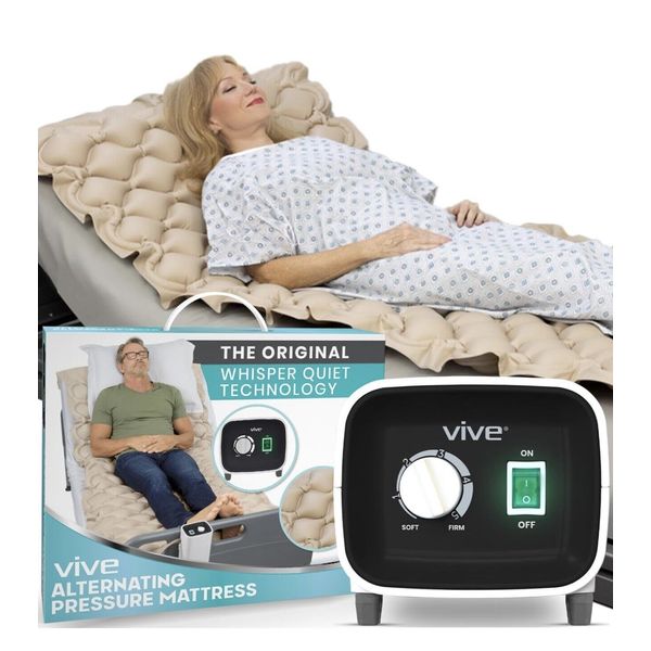 Vive Alternating Air Pressure Mattress Pad-Original Bed Sore Prevention Solution