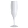 ProductPro 6 x White Plastic Reusable Prosecco Flutes 175ml Capacity