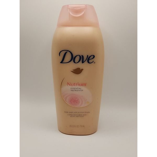 Dove Nutrium Essential Nutrients Body Wash with Nutrient Beads 24 oz Pink Cap