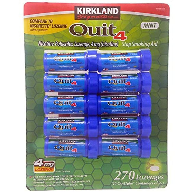 Kirkland Nicoderm Quit4 4mg lozenge, 270 Count