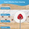 2 Pack EasyWring Microfiber Spin Mop Replacement Set-Reusable Mop Refills Heads for EasyWring 1-Tank System,Include 1 Triangle Mop Base and 30-58in Mop Handle,2 Pack Spin Mop Replace Head