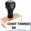 Chart Thinned On Rubber Stamp Size 1/2" Tall x 1-1/2" Wide
