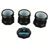 Goodlife Cookies Threaded Stackable Jar - Black Plastic with Silicone Insert (Mini Set)
