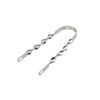 Flat Twisted Lowrider Beach Cruiser Fender Braces Chrome, Various Sizes (16")