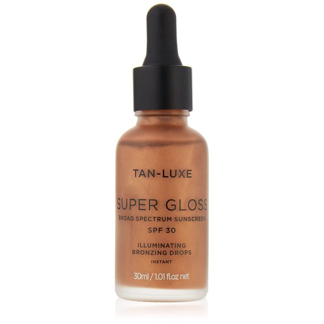 TAN-LUXE Super Gloss with SPF 30 - Illuminating Bronzing Drops, 30ml - Cruelty & Toxin Free