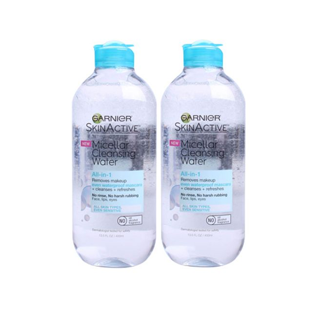 Garnier SkinActive Micellar Cleansing Water Even Waterproof Mascara, 400ml, 1ea