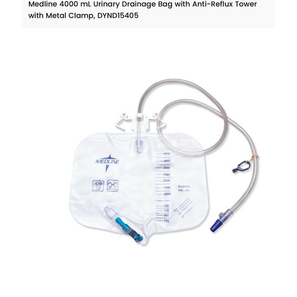 Urinary drainage Bag 4000 ml By Medline. Buy In BULK.LARGE Quantities Available.