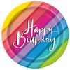 Unique 73124 7" Dessert Plates | Balloons and Rainbow Theme, Multi