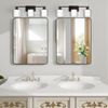 MingBright 3 Lights Bathroom Vanity Wall Lamp Mirror Front Makeup LED Wall Light
